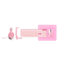 A Photo Of Fantech P51 Gaming Set 5-in-1: Mouse, Keyboard, Headset, Stand, and Mousepad