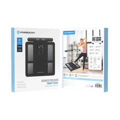 A Photo Of Powerology Advanced Precision Smart Scale – Black | Smart Body Composition Analyzer