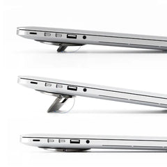 A Photo Of Powerology Ultra-Thin Aluminum Laptop Stand – 3mm Foldable, Lightweight & Portable for 15” Devices