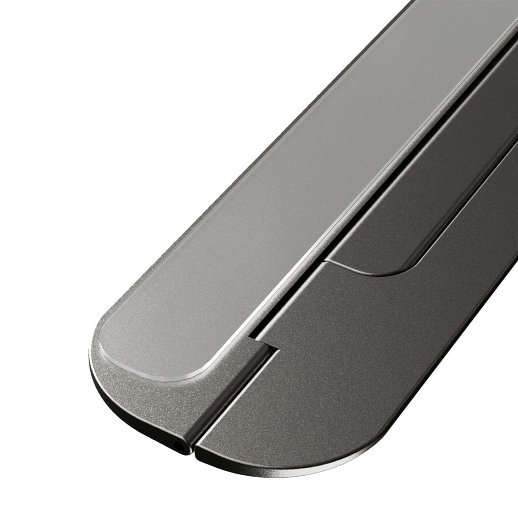 A Photo Of Powerology Ultra-Thin Aluminum Laptop Stand – 3mm Foldable, Lightweight & Portable for 15” Devices