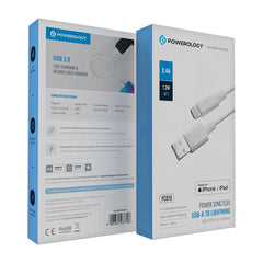 A Photo Of Powerology Power Sync Flex USB-A to Lightning Cable