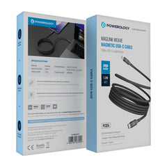 A Photo Of Powerology Malinka Weave Magnetic USB-C 1.2m Cable PD 60W
