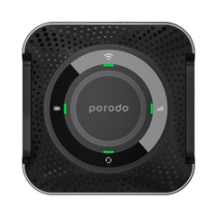 A Photo Of Porodo portable CPE MiFi 3G/4G Wireless Router 4000mAh - Black/Grey