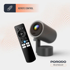 A Photo Of Porodo Full HD Smart Projector - Gray