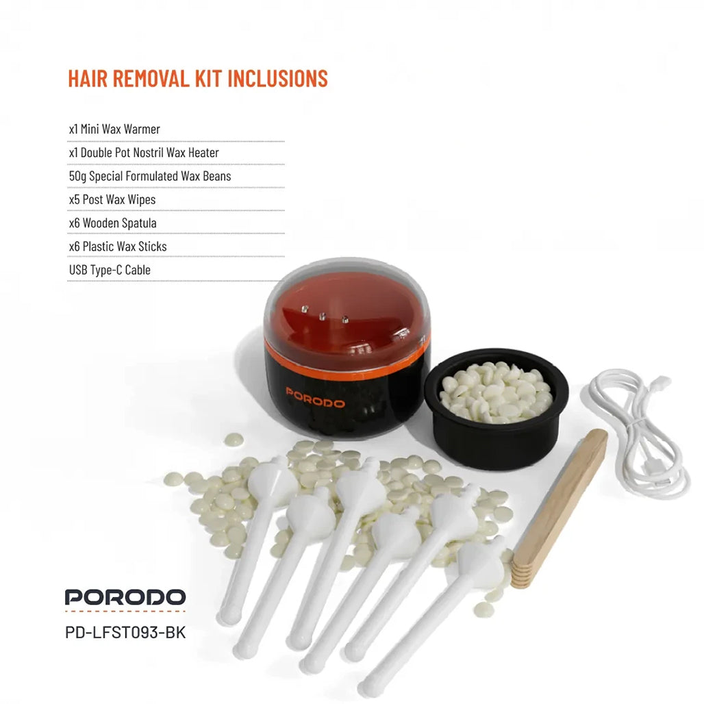 A Photo Of Porodo Lifestyle Wax Warming Hair Removal Kit