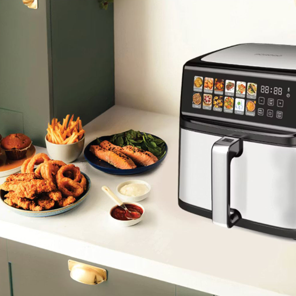 A Photo Of Porodo 11L Dual Mode Touch Control Air Fryer –  Black