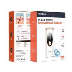 A Photo Of Porodo IPL Hair Removal Device – Advanced At-Home Skincare & Hair Reduction Solution, White
