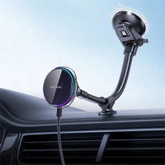 A Photo Of Porodo Semiconductor Cooling MagSafe Charging Mount - Black | Fast Charging & Effective Heat Dissipation