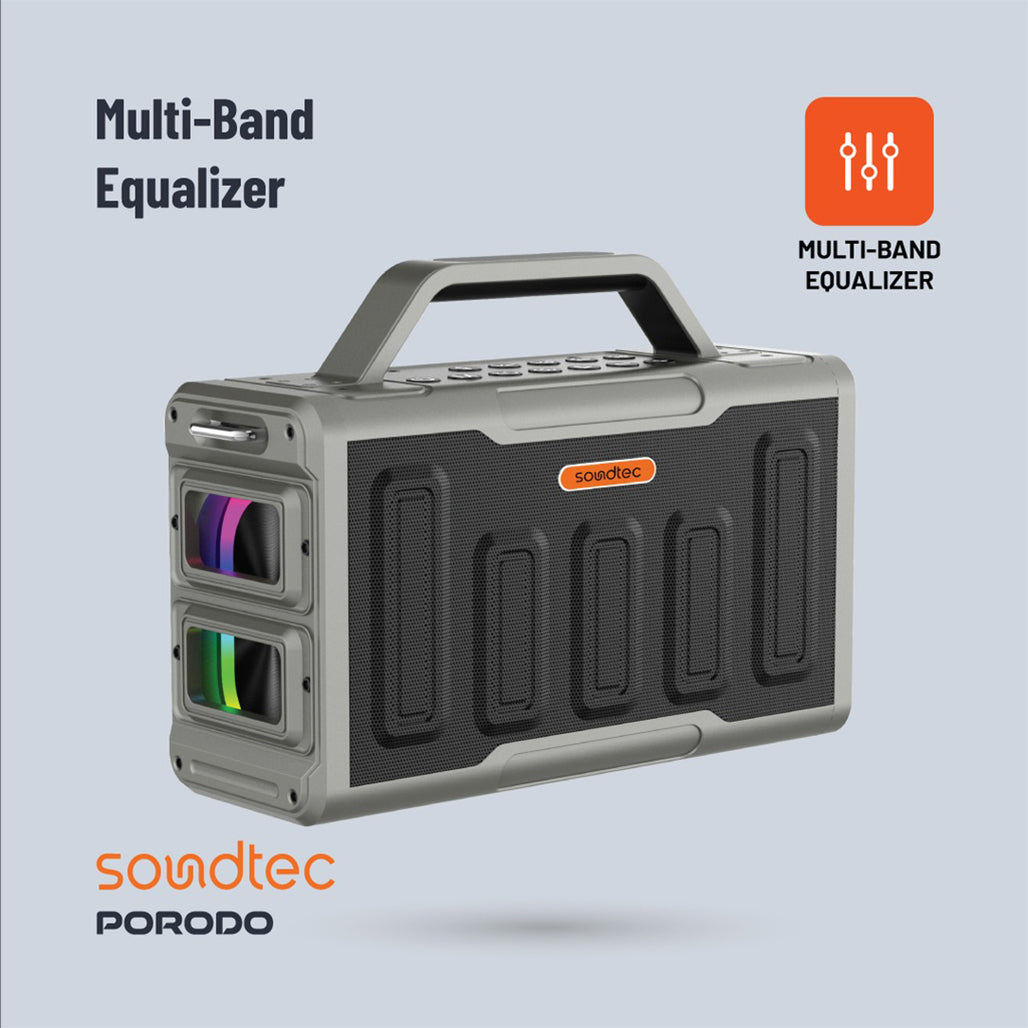 A Photo Of Porodo Soundtec Surge - 2.2 Channel Party Speaker