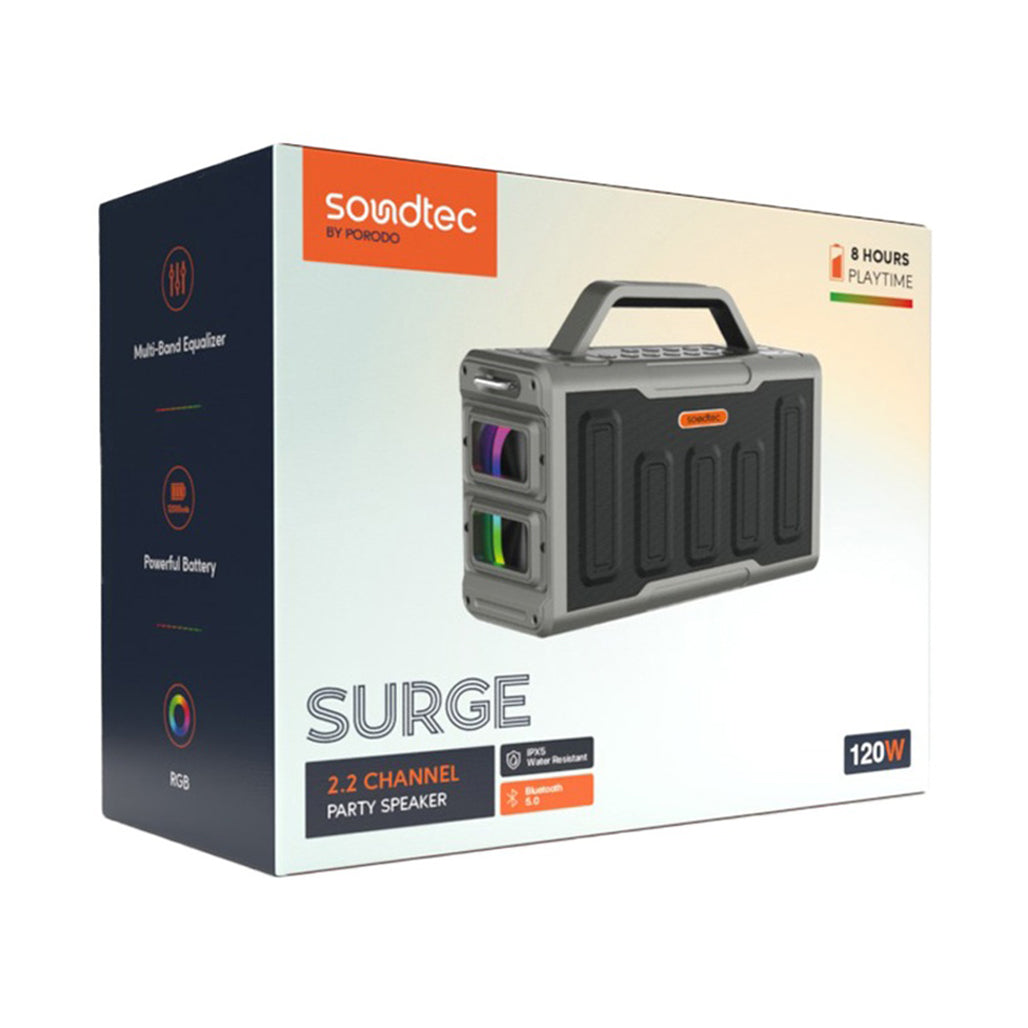 A Photo Of Porodo Soundtec Surge - 2.2 Channel Party Speaker