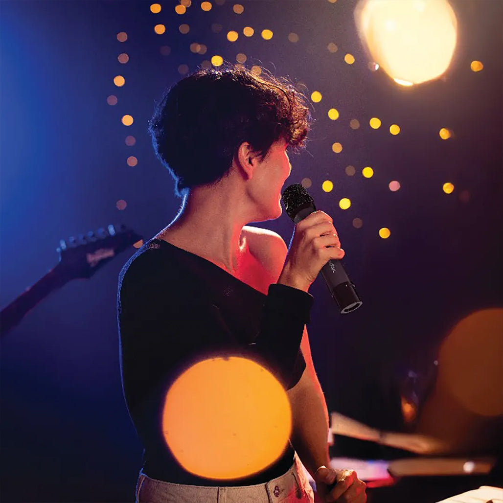 A Photo Of Porodo Soundtec Duo Wireless Microphone Set – Black