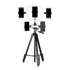 A Photo Of Porodo Professional Gimbal Tripod - Black
