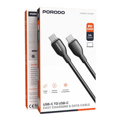 A Photo Of Porodo USB-C to USB-C Fast Charging & Data Cable