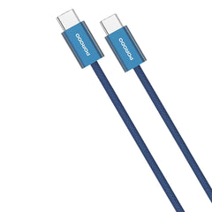 A Photo Of Porodo High-Speed USB-C Braided Cable Charging & Data Transfer - Orange