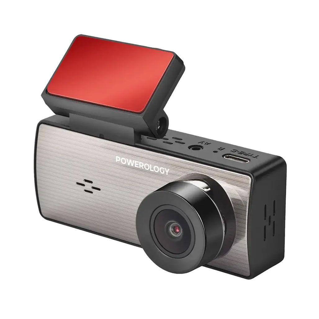 A Photo Of Powerology Dual Recording Dash Camera - Black