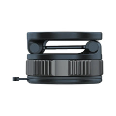 A Photo Of Porodo Rotarex MagSafe Car Mount with Powerful Suction Base - Black