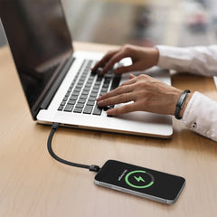 A Photo Of Porodo USB-C to Lightning Wristband Cable Magnetic Steel Clasp