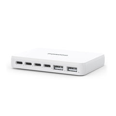 A Photo Of Porodo Velora 100W GaN Wall Charger UK Plug with 4 USB-C & 2 USB-A Ports