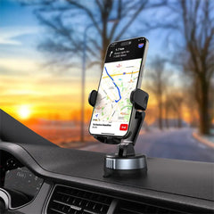 A Photo Of Porodo Robson Cradle Suction Phone Holder - Black