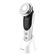 A Photo Of Porodo 7-In-1 LED Microcurrent Facial Massager with Warm Vibration & Serum Infusion