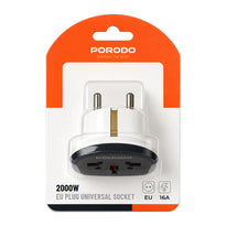 Porodo 2000W EU Plug Universal Socket