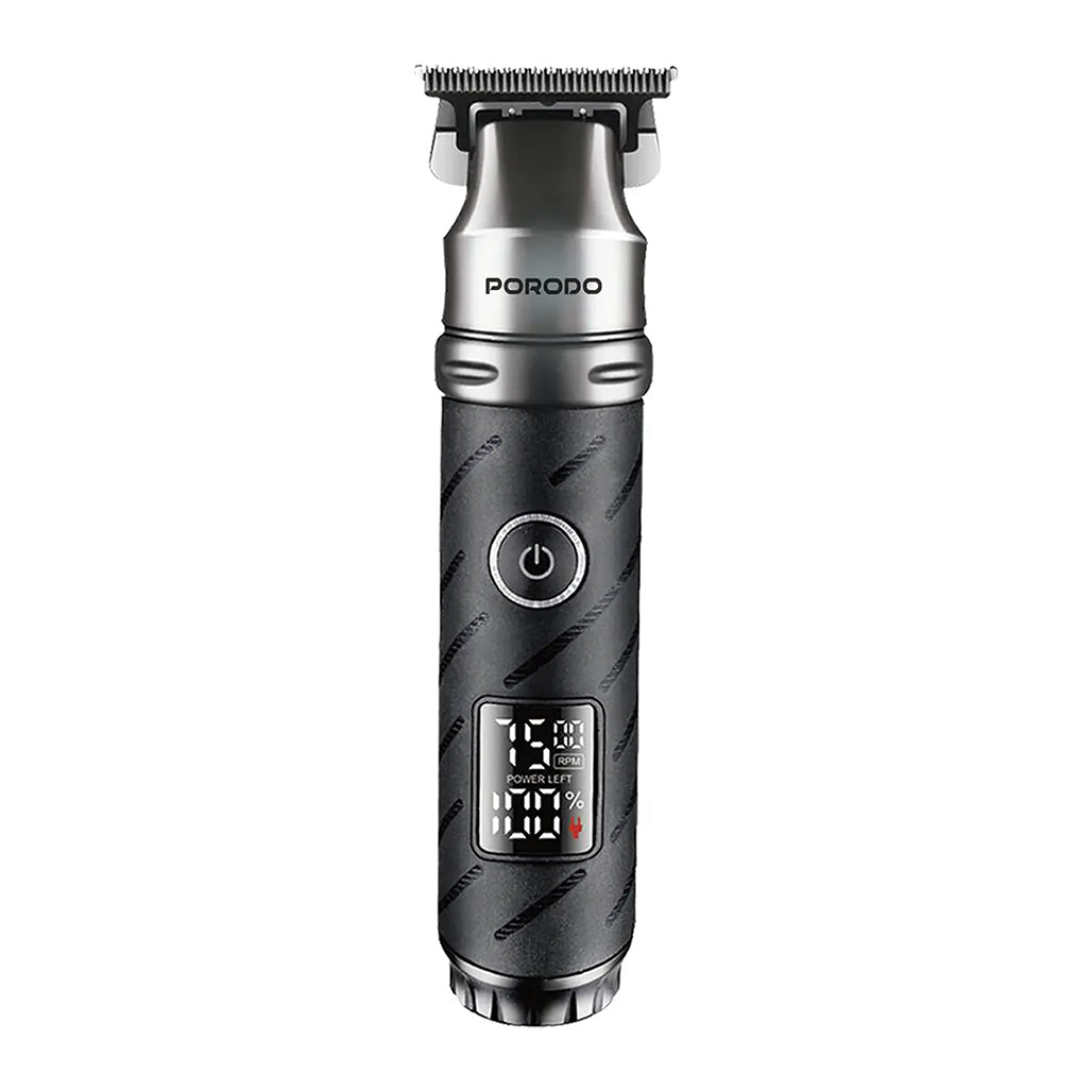 A Photo Of Porodo Lifestyle Edgemaster T-Blade Trimmer & Shaver - Black