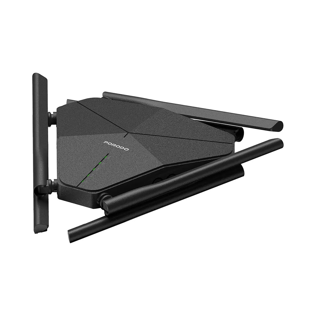 A Photo Of Porodo Dual Band Portable Wi-Fi Router - Black