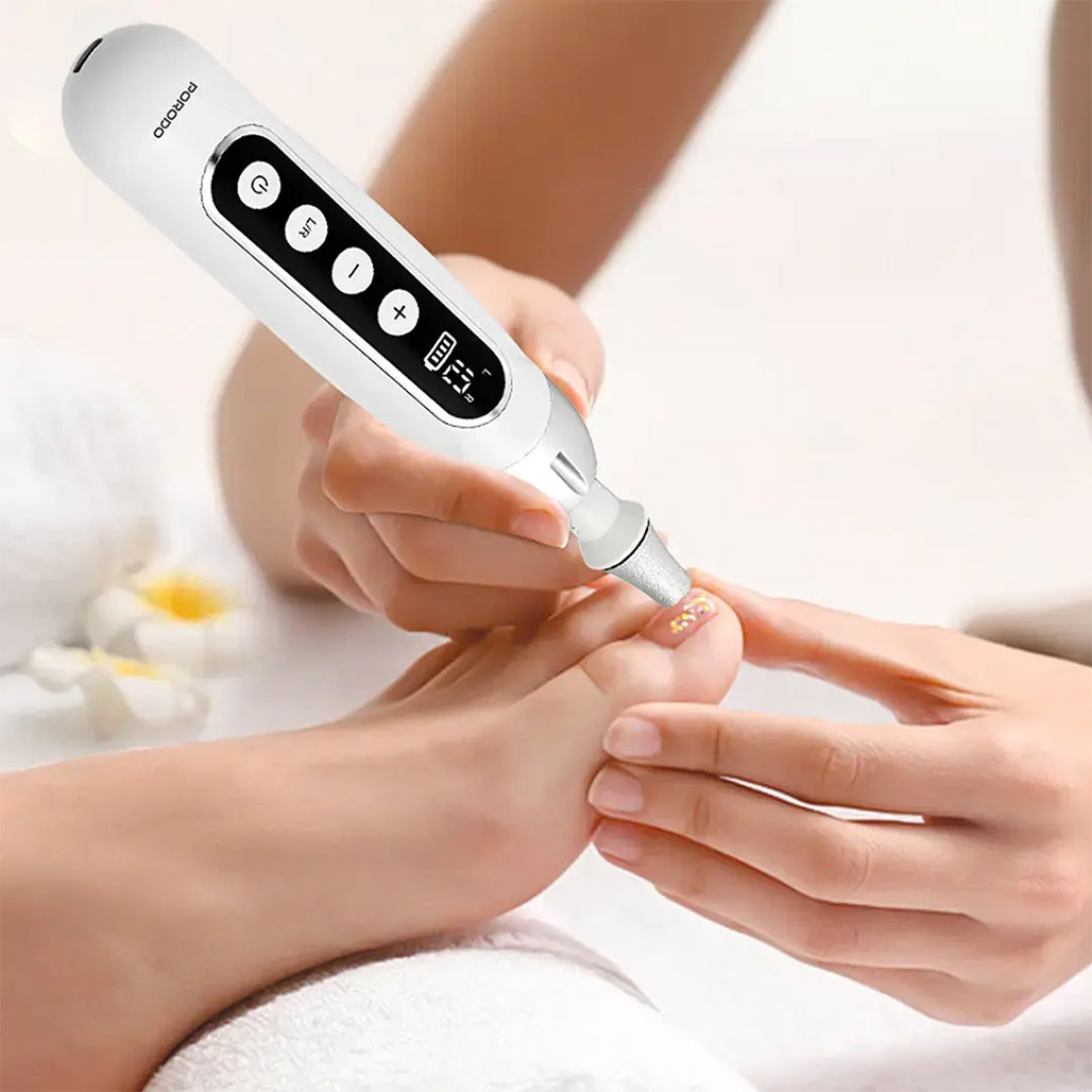 A Photo Of Porodo 8-In-1 Rechargeable Electric Nail Drill with Manicure and Pedicure