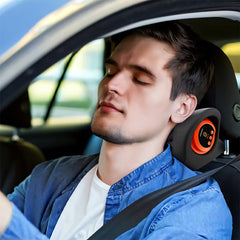 A Photo Of Porodo Lifestyle Electric Heated Neck and shoulder pillow massager - Black