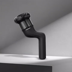 A Photo Of Porodo Lifestyle Portable Handheld Multi-Speed Rotating massager with 4 heads- Black