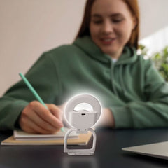 A Photo Of Porodo Snapbright Magnetic LED Fill Light with Adjustable Phone Mount