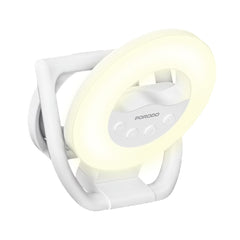 A Photo Of Porodo Snapbright Magnetic LED Fill Light with Adjustable Phone Mount
