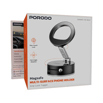 Porodo MagSafe Multi-Surface Phone Holder with Grip-Lock Toggle - PDMSPHA7BK