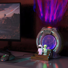 A Photo Of Porodo Stargate Lamp with Alien Projection - Bluetooth Speaker