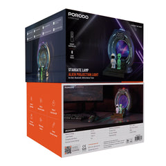 A Photo Of Porodo Stargate Lamp with Alien Projection - Bluetooth Speaker