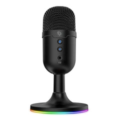 A Photo Of Porodo Gaming Omni-Directional USB Microphone - Black