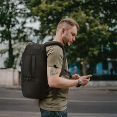 A Photo Of Porodo Gaming PS5 Storage & Laptop Backpack – Water-Resistant Travel Bag with Type-C PD 40W Charging Port