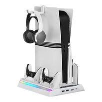 PLAYX Multi-Function Cooling Fan Vertical Stand Charging Dock for PS5