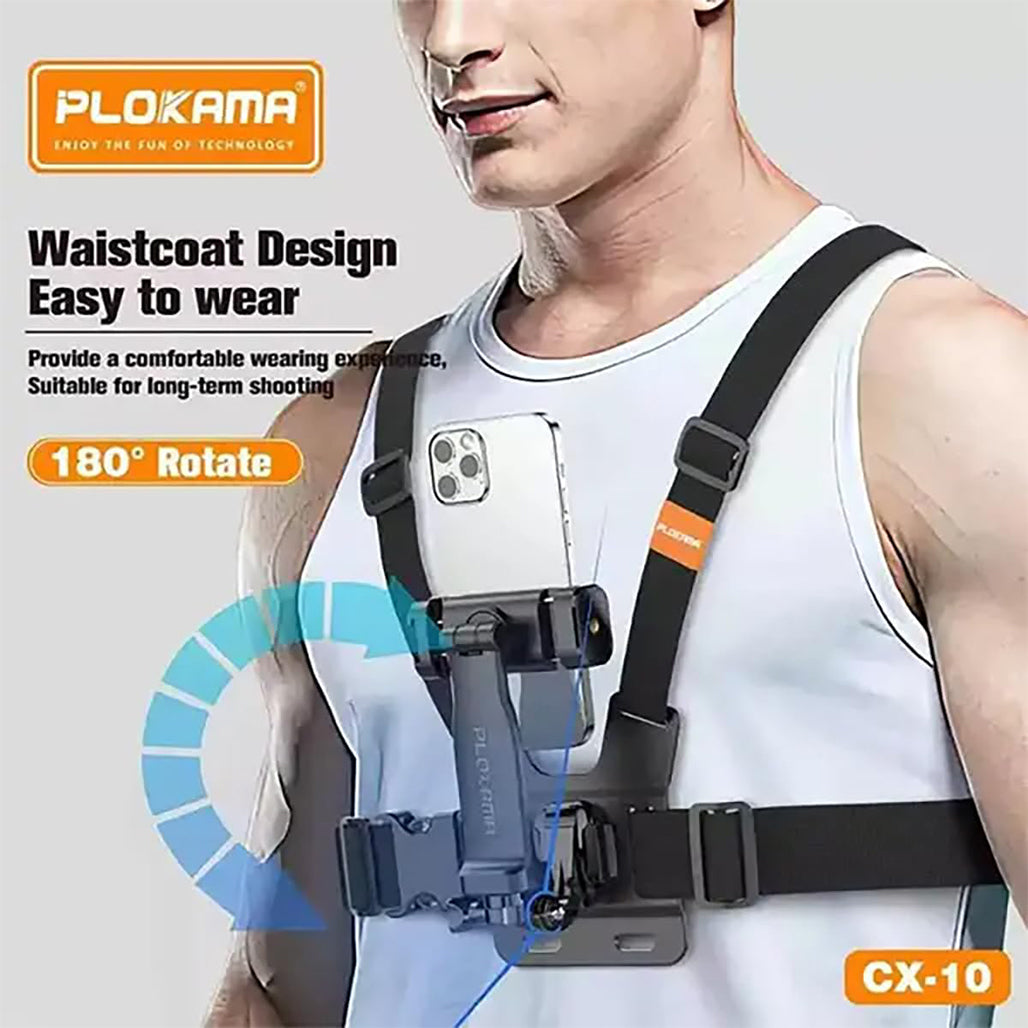 A Photo Of PLOKAMA CX-10 Chest Mount Camera Holder
