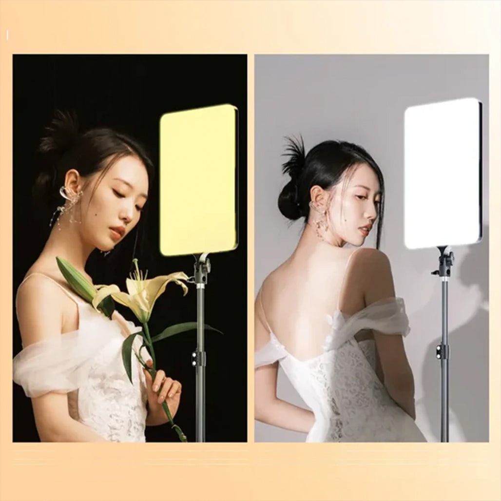 A Photo Of RGB LED Photography Light PM-48 with Tripod – Adjustable Brightness & Full-Color Spectrum