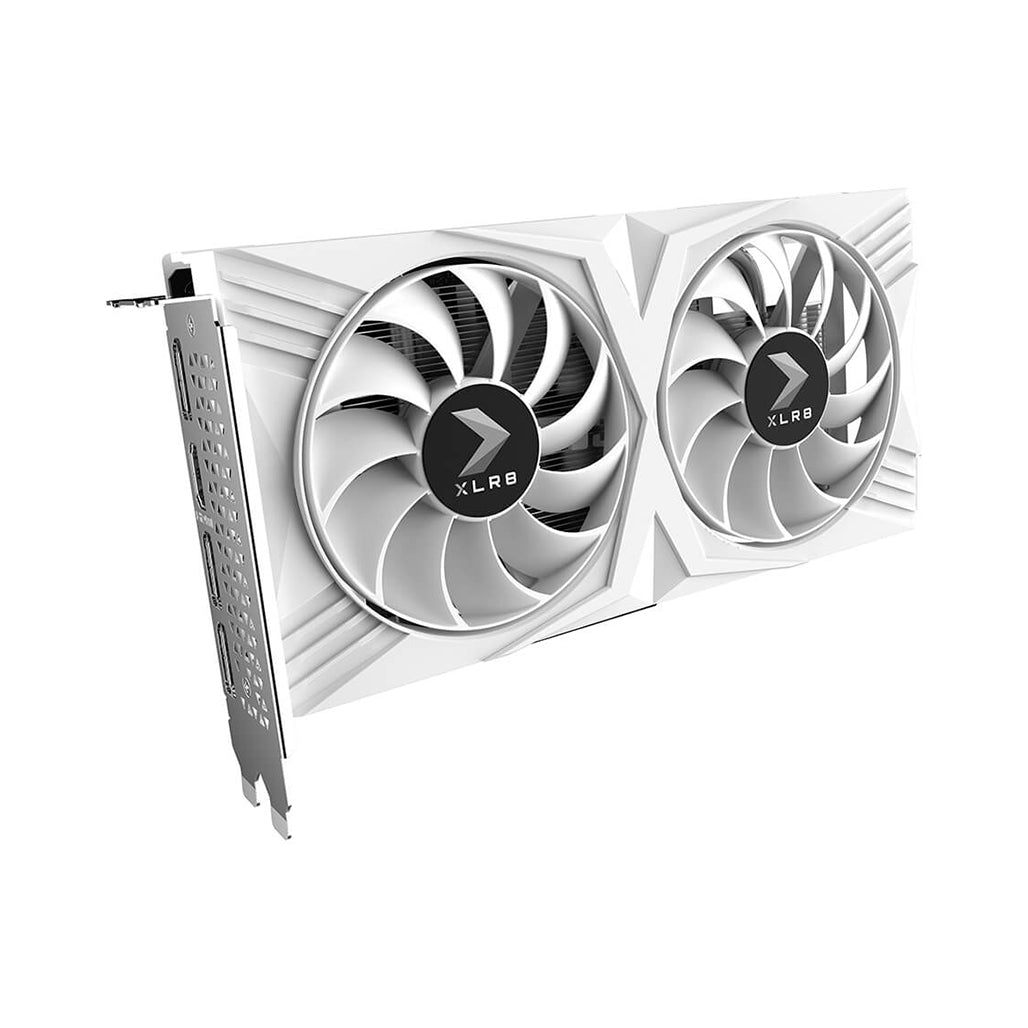 A Photo Of PNY GeForce RTX 4060 8GB OC XLR8 VERTO DF White Edition