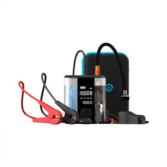 A Photo Of Powerology 8800mAh Jump Start Air Compressor - Transparent