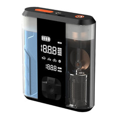 A Photo Of Powerology 8800mAh Jump Start Air Compressor - Transparent