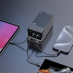 A Photo Of Powerology 50000mAh Power Bank 65W 3×PD Type-C and 3×USB-A - Black