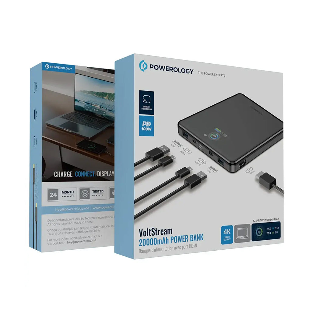 A Photo Of Powerology VoltStream 20000mAh 100W Power Bank