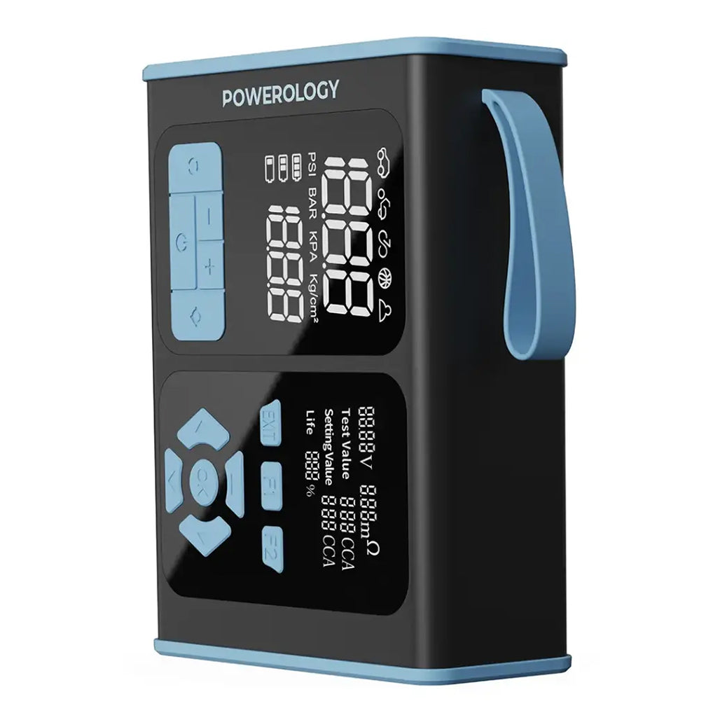 A Photo Of Powerology Portable Car Starter, Air Pump & OBD II Car Diagnostic Tool - Black/Blue