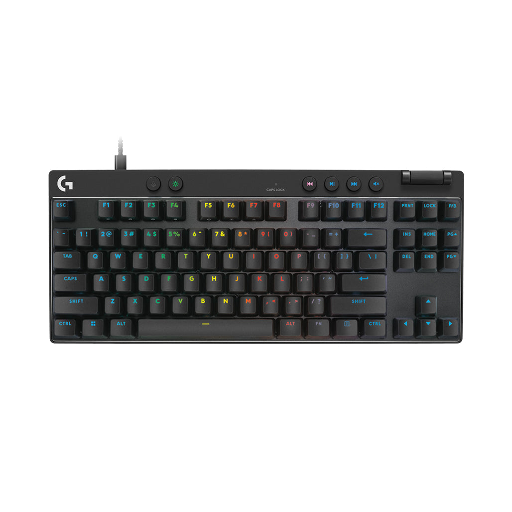 A Photo Of Logitech PRO X TKL RAPID - Wired Gaming Keyboard- Analog Switches