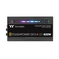 A Photo Of Thermaltake Toughpower GF3 ARGB 850W Gold - TT Premium Edition with Addressable RGB Fan, PCIe Gen 5.0 Ready, and 80 PLUS Gold Efficiency