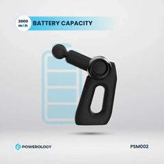 A Photo Of Powerology Full-Body Massage Gun – Deep Tissue Percussion Massager for Muscle Recovery & Pain Relief