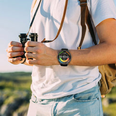 A Photo Of Powerology Aura Smart Watch – Black - PSWASW1801HBK